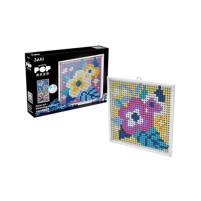 Pixel Art Blooming Flowers Saigon Brick