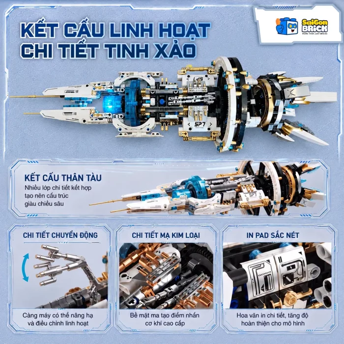 NON LEGO TUOMU T2015 - Spaceship Saturn Explorer (1200pcs) +